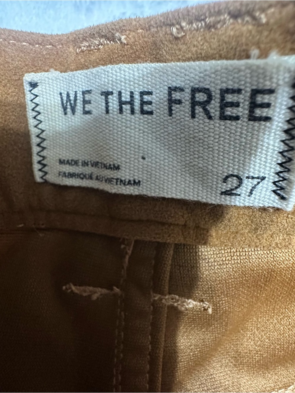 ☀️SUMMER SALE ☀️ We The Free Tippi Faux Suede High-Rise Shorts Size 27 NWOT - Picture 4 of 8